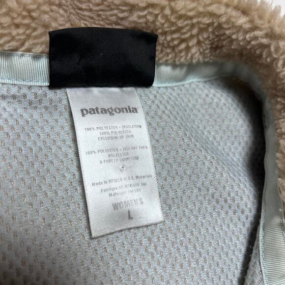 Patagonia Fall ‘07 Retro X Oatmeal Fleece Zip Sweater Jacket Womens Large - Picture 7 of 8